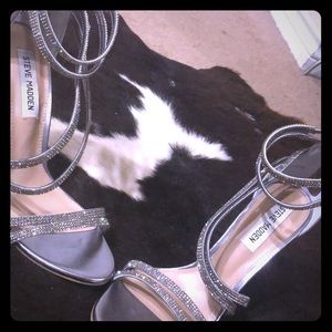 Steve Madden - gunmetal- glamorous high heel - 8